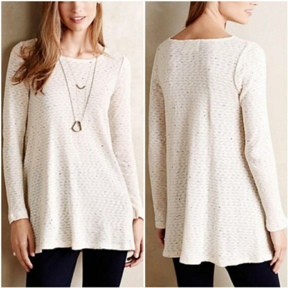 Anthropologie Puella Melette Speckled Swing Top M